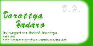 dorottya hadaro business card