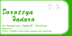 dorottya hadaro business card